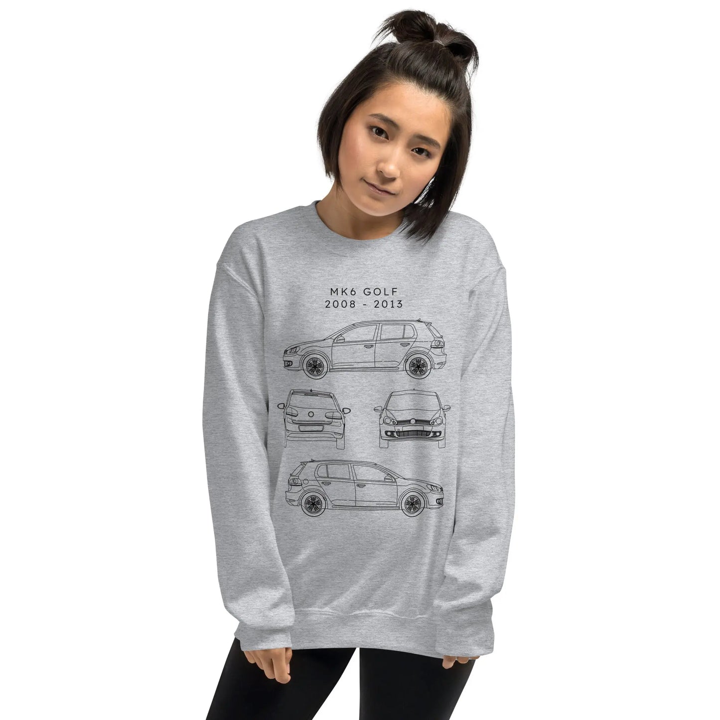 Golf MK6 Blueprint Unisex Sweatshirt Blueprint Fashion EU