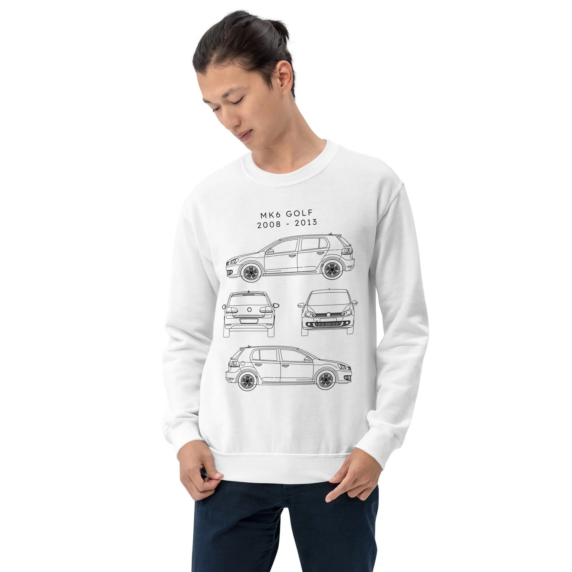 Golf MK6 Blueprint Unisex Sweatshirt Blueprint Fashion EU