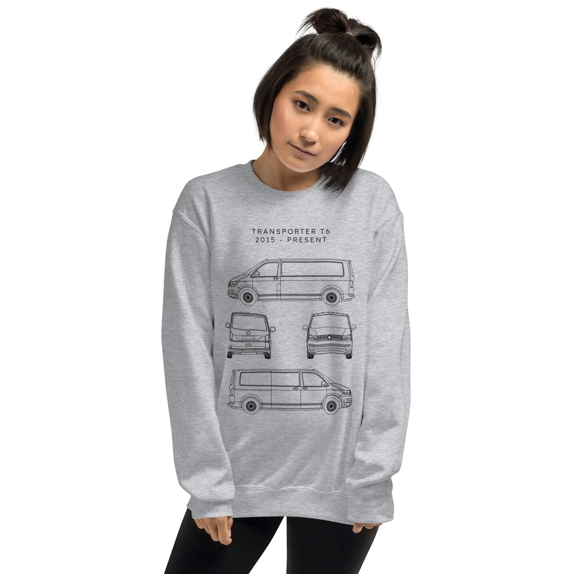 Transporter T6 Blueprint Unisex Sweatshirt Blueprint Fashion EU