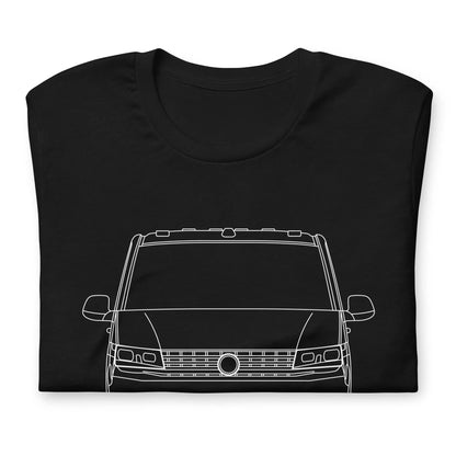 Transporter T6 Outline Premium Unisex t-shirt Blueprint Fashion EU