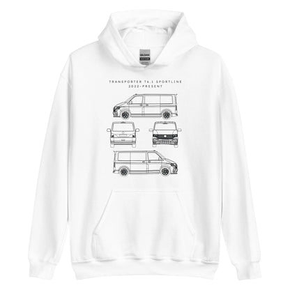 Transporter T6.1 SportLine Blueprint Unisex Hoodie Blueprint Fashion EU