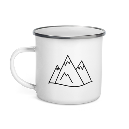 Caddy MK1 Enamel Camping Mug Blueprint Fashion EU