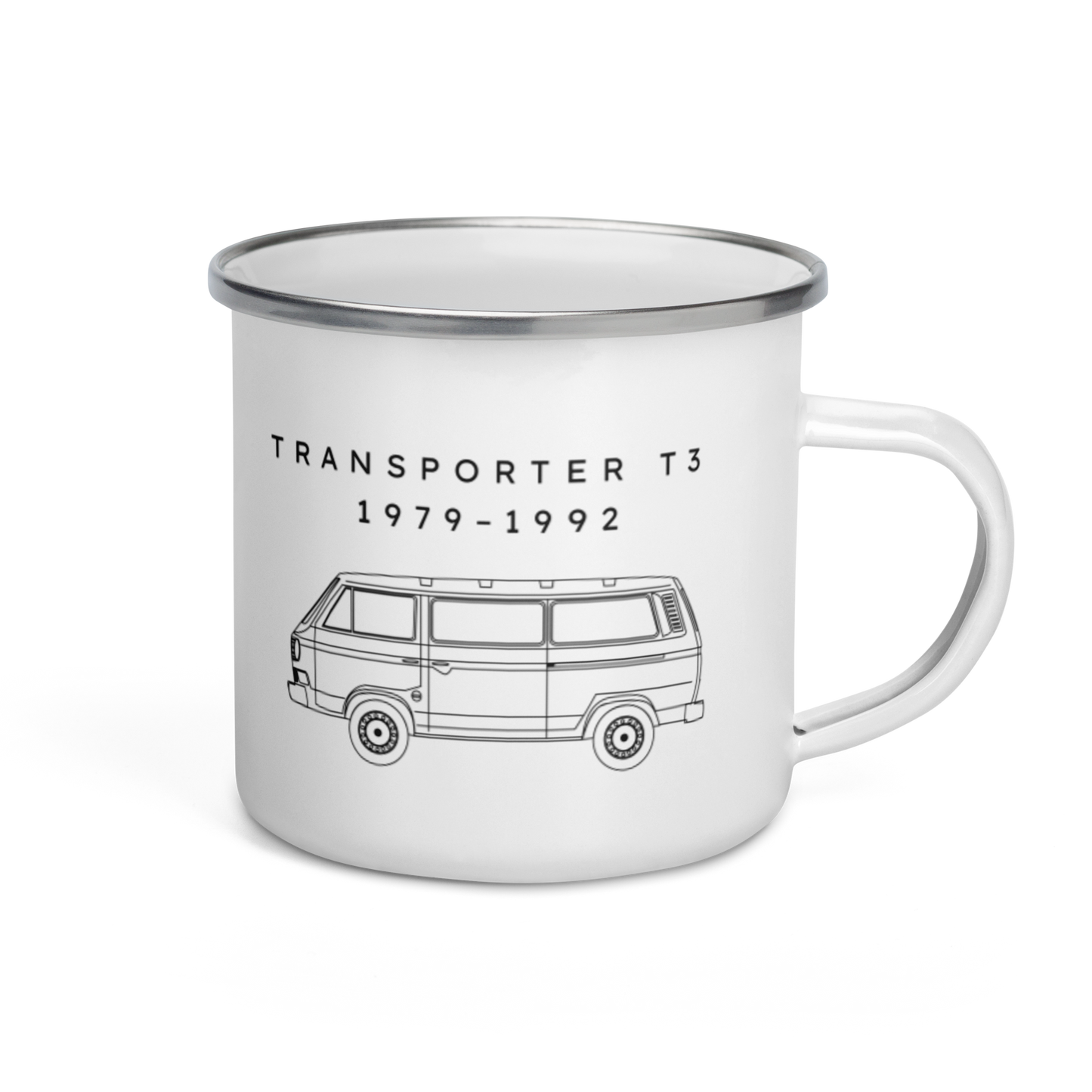 Transporter T3 Enamel Camping Mug Blueprint Fashion EU