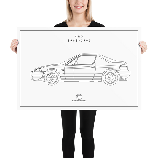 CRX Sideview Poster Blueprint Fashion EU