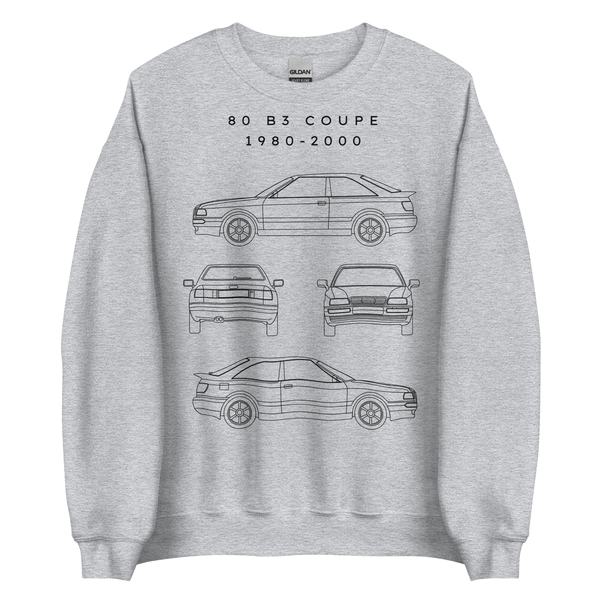 80 B3 Coupe Blueprint Unisex Sweatshirt Blueprint Fashion EU