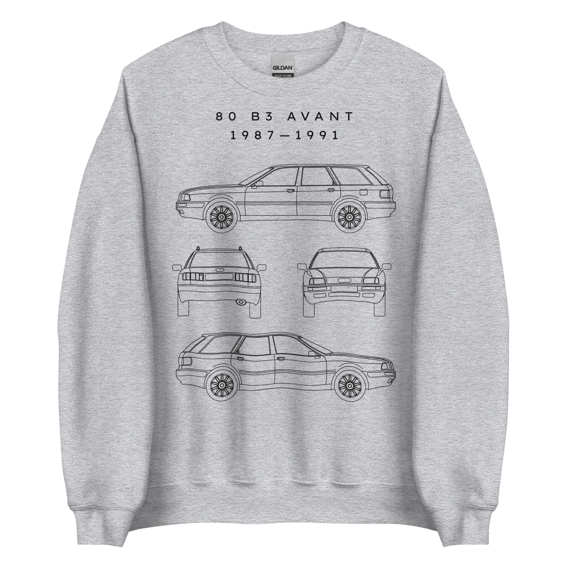 80 B3 Avant Blueprint Unisex Sweatshirt Blueprint Fashion EU