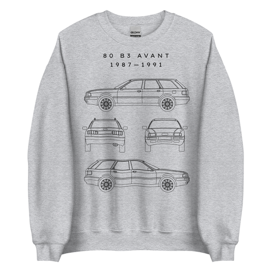 80 B3 Avant Blueprint Unisex Sweatshirt Blueprint Fashion EU
