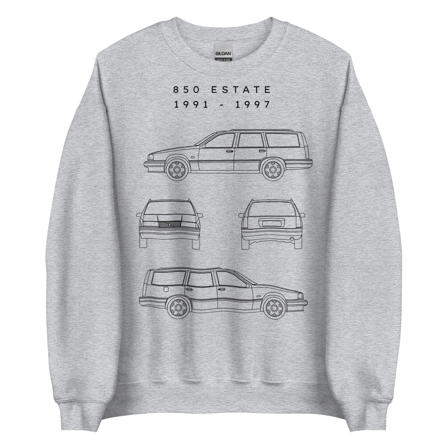 850 Estate Blueprint Unisex Sweatshirt Blueprint Fashion EU