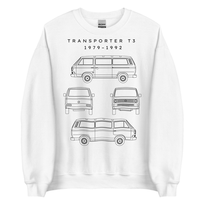 Transporter T3 Blueprint Unisex Sweatshirt Blueprint Fashion EU