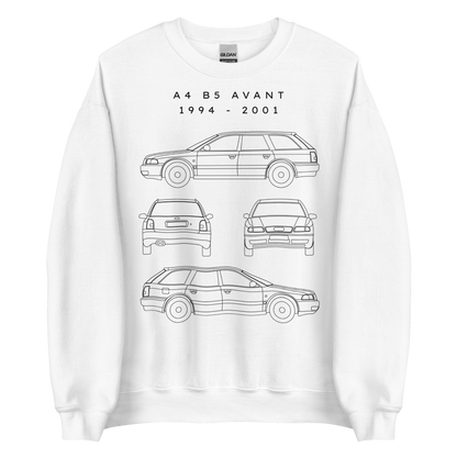 A4 B5 Avant Blueprint Unisex Sweatshirt Blueprint Fashion EU