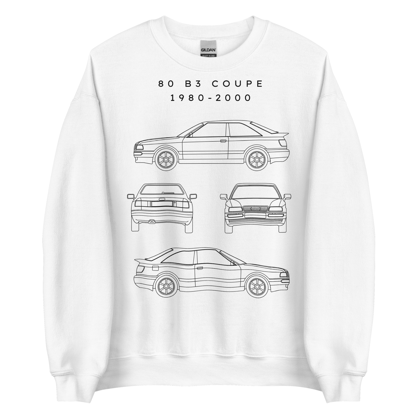 80 B3 Coupe Blueprint Unisex Sweatshirt Blueprint Fashion EU