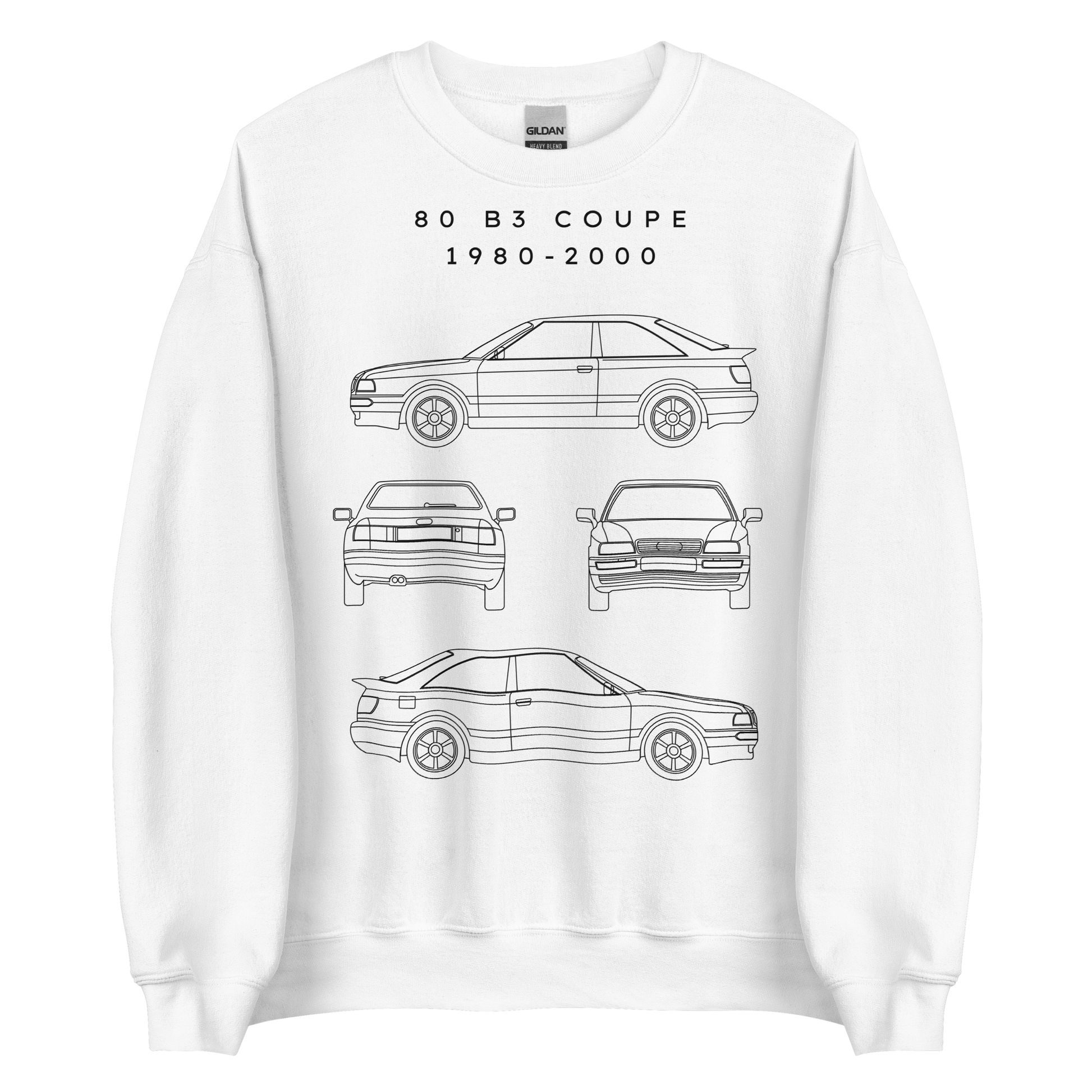 80 B3 Coupe Blueprint Unisex Sweatshirt Blueprint Fashion EU