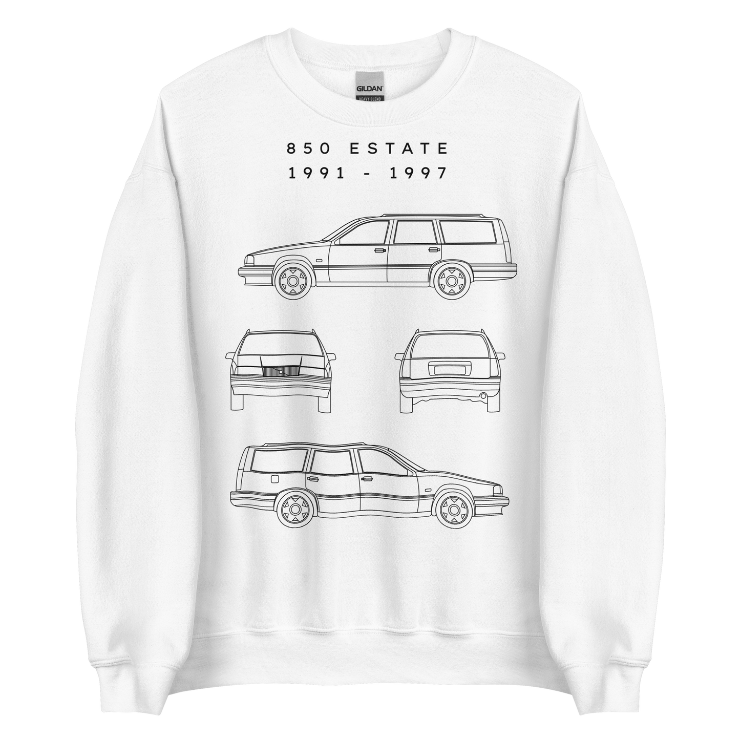 850 Estate Blueprint Unisex Sweatshirt Blueprint Fashion EU