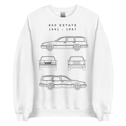 850 Estate Blueprint Unisex Sweatshirt Blueprint Fashion EU