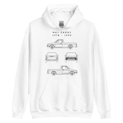 Caddy MK1 Blueprint Unisex Hoodie Blueprint Fashion EU