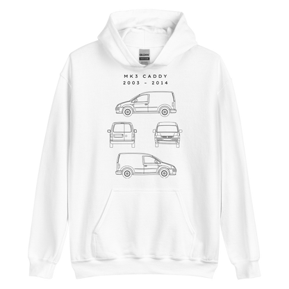 Caddy MK3 Blueprint Unisex Hoodie Blueprint Fashion EU