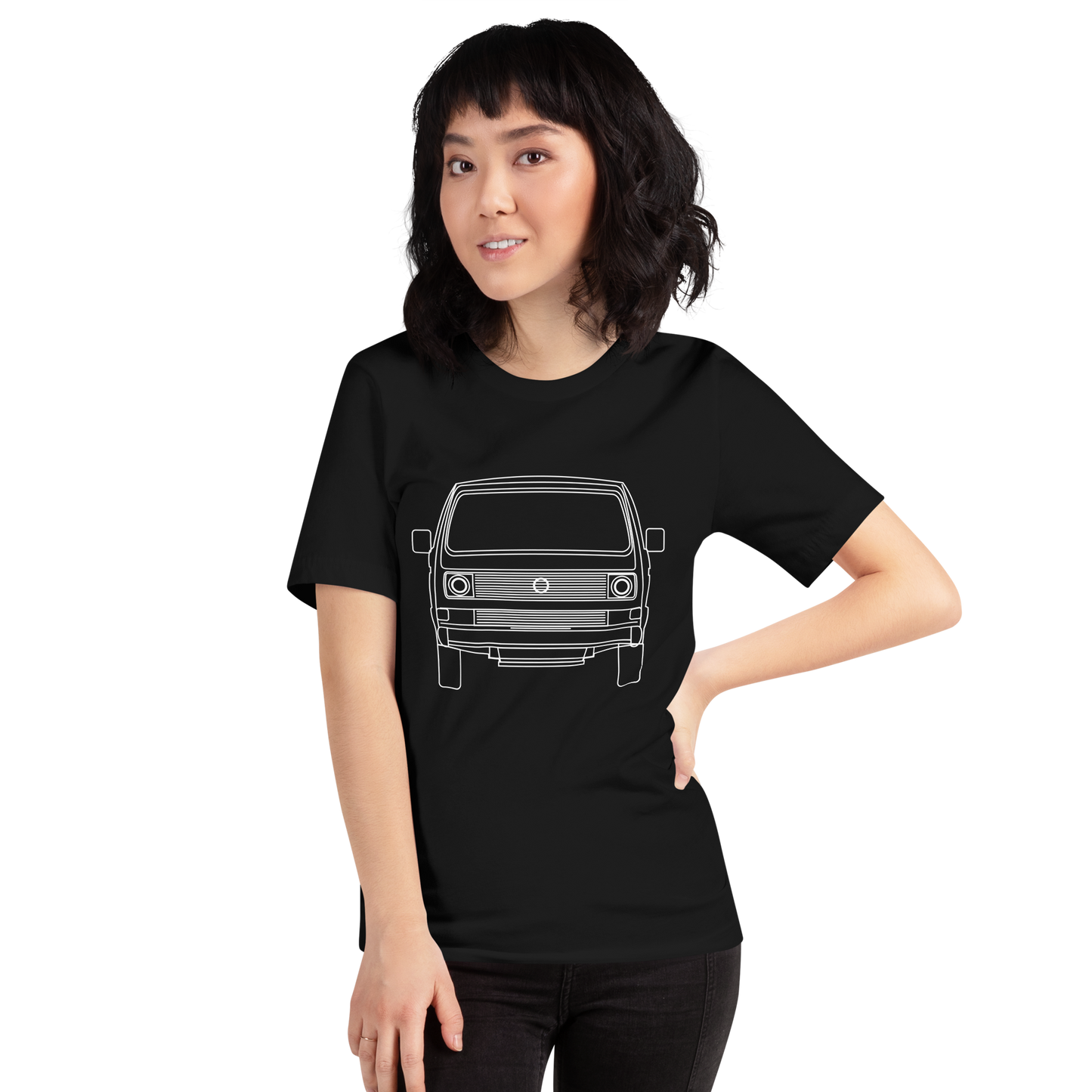 T3 Transporter Outline Premium Unisex T-Shirt Blueprint Fashion EU